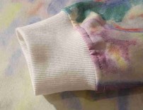 Яркая разноцветная кофта худи с капюшоном фото